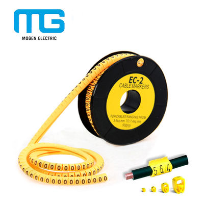 China Tubo del marcador del cable del Pvc EC-1/tipo plástico accesorios de las etiquetas/EC del cable del cable del marcador del cable proveedor