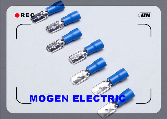 China El terminal femenino aislado MDD1.25-110 de la desconexión, tabula de desconexión rápida eléctrico masculino azul proveedor