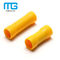 Yellow PVC Insulated Wire Butt Connectors / Electrical Crimp Terminal Connectors proveedor
